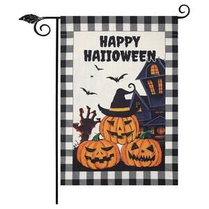 Happy Halloween Pumpkin Garden Flag Vertical Double Sided Fall Flag